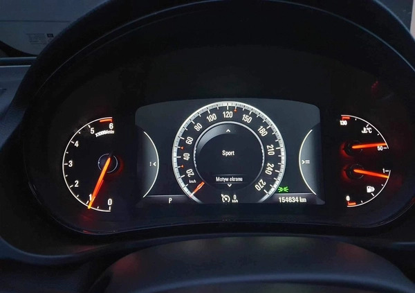 Opel Insignia cena 45900 przebieg: 154000, rok produkcji 2016 z Sieraków małe 106